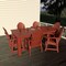 Highwood Usa Hamilton 7pc Rectangular Outdoor Patio Furniture Dining Set 84 x 42 AD-ST7HM1CO5AA-RED - alternate 2